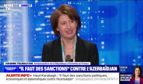 Ֆրանսիայում Հայաստանի դեսպան Հասմիկ Տոլմաջյանի հարցազրույցը ֆրանսիական BFMTV հեռուստաալիքին