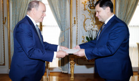 L'Ambassadeur de la République d'Arménie Arman Khachatryan a remis ses lettres de créance au Prince Albert II de Monaco