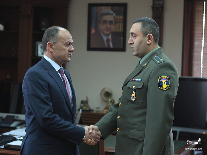 le Lieutenant-colonel Garegin Margaryan a été nommé en tant qu’attaché militaire de l’Ambassade d’Arménie en France.