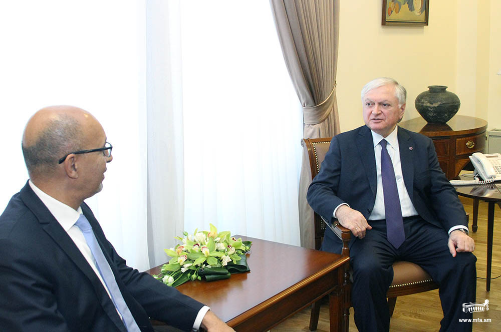 Rencontre du Ministre des affaires étrangères de l’Arménie avec le Secrétaire d’Etat chargé des Affaires européennes Harlem Désir