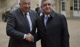 LE PRÉSIDENT SARGSYAN A RENCONTRÉ LE PRÉSIDENT DU SÉNAT FRANÇAIS GÉRARD LARCHER