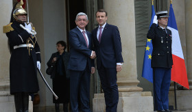 Նախագահ Սերժ Սարգսյանը հանդիպում է ունեցել Ֆրանսիայի նախագահ Էմանուել Մակրոնի հետ