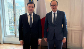 ՀՀ դեսպան Արման Խաչատրյանի հանդիպումը Ֆրանսիայի Ազգային ժողովի արտաքին հարաբերությունների հանձնաժողովի նախագահի հետ